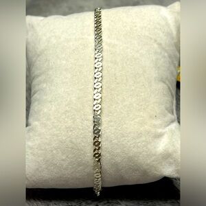 Sterling Silver Italian  Link Bracelet 7in
